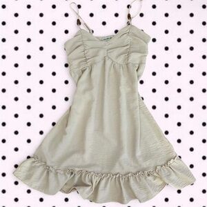 Almost Famous Beige Babydoll Dress